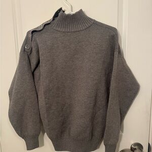 Gray Ribbed Sweater size S